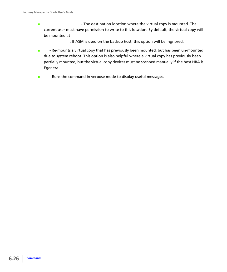 HP 3PAR Application Software Suite for Oracle User Manual | Page 134 / 184