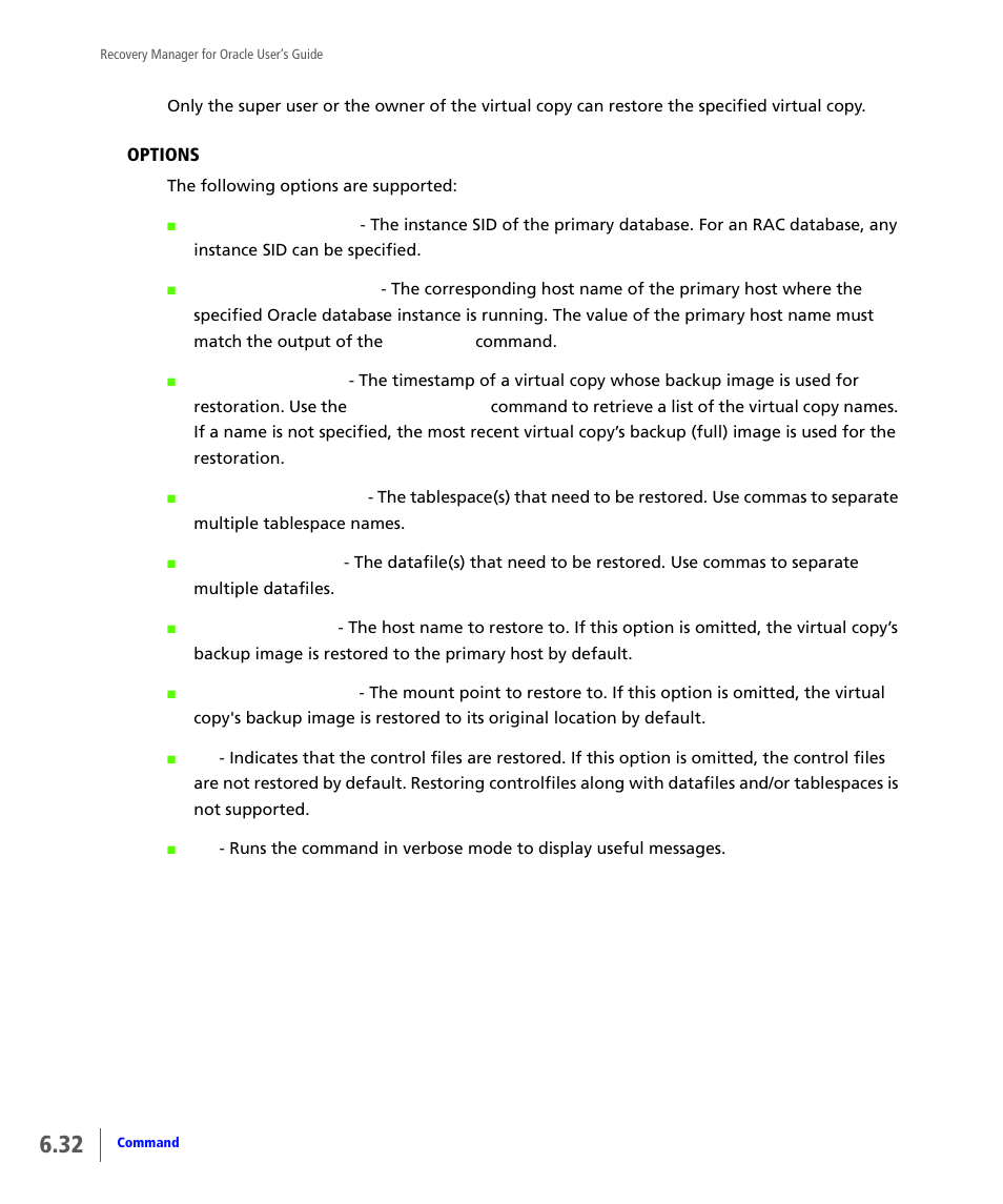 HP 3PAR Application Software Suite for Oracle User Manual | Page 140 / 184