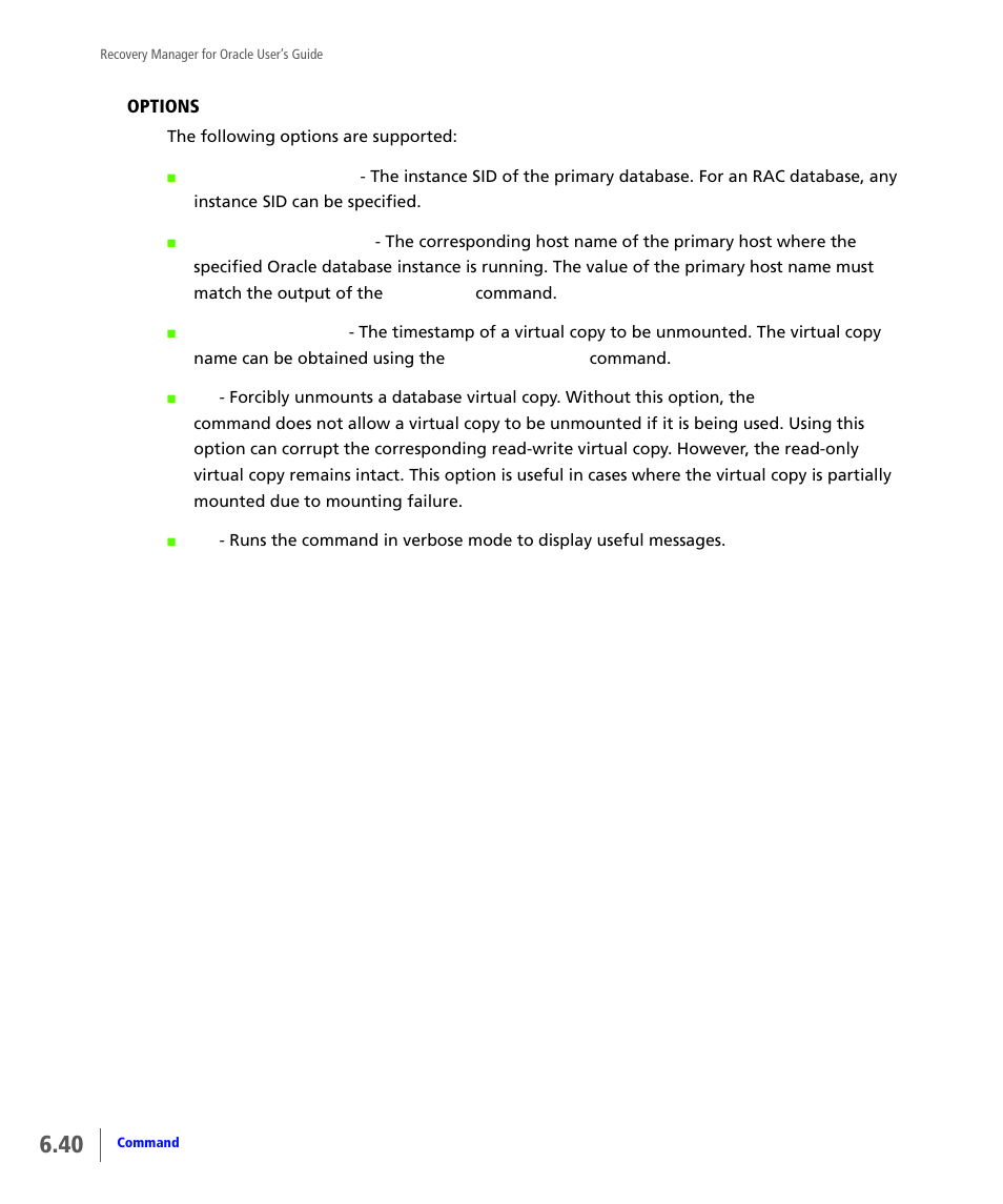 HP 3PAR Application Software Suite for Oracle User Manual | Page 148 / 184
