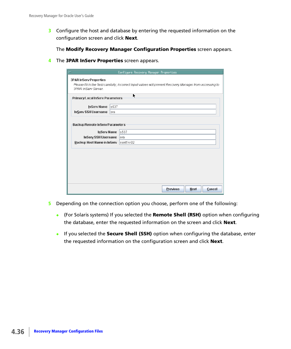 HP 3PAR Application Software Suite for Oracle User Manual | Page 84 / 184
