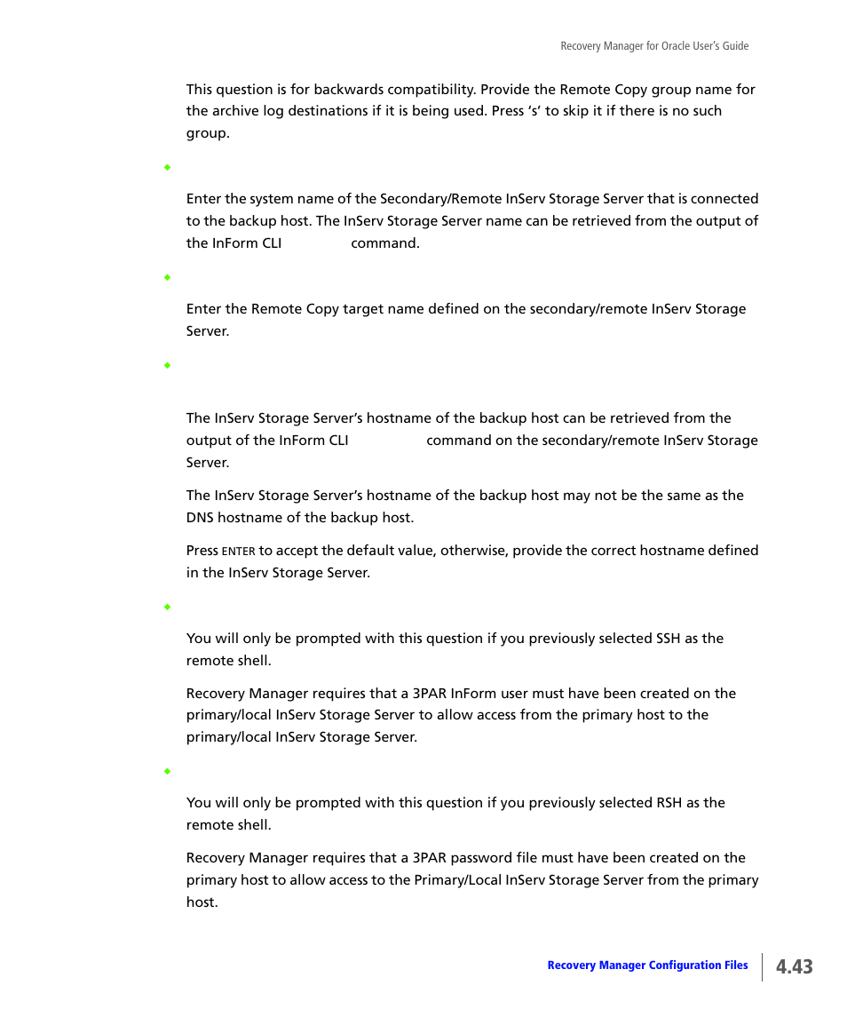HP 3PAR Application Software Suite for Oracle User Manual | Page 91 / 184
