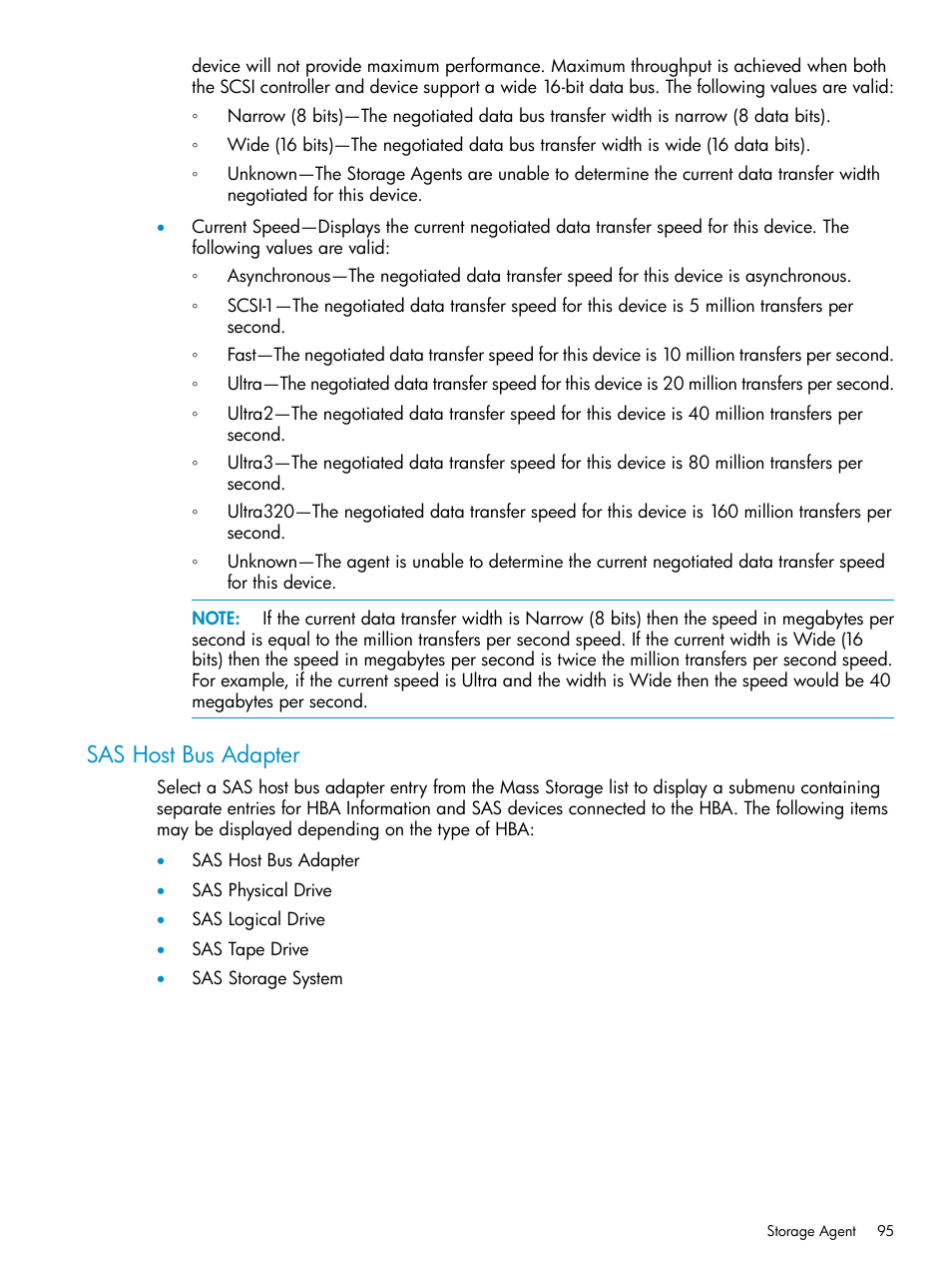 Sas host bus adapter | HP Insight Management Agents User Manual | Page 95 / 161