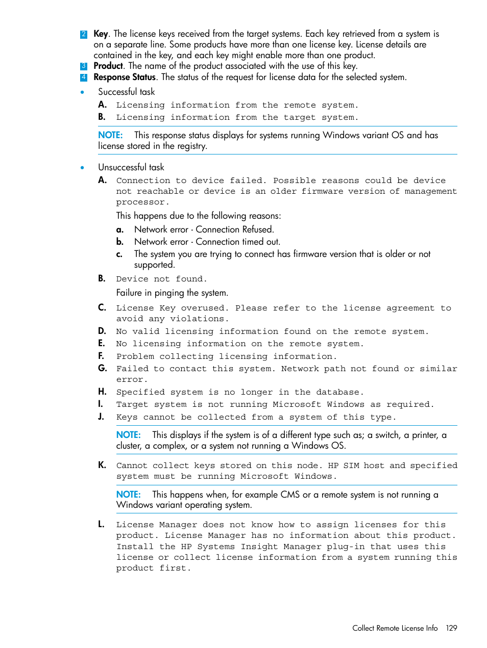 HP Systems Insight Manager User Manual | Page 129 / 256