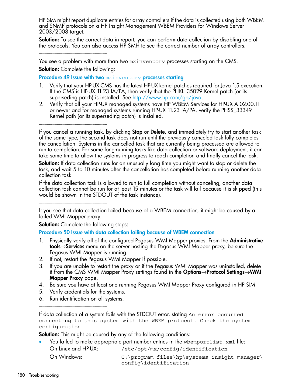 HP Systems Insight Manager User Manual | Page 180 / 256