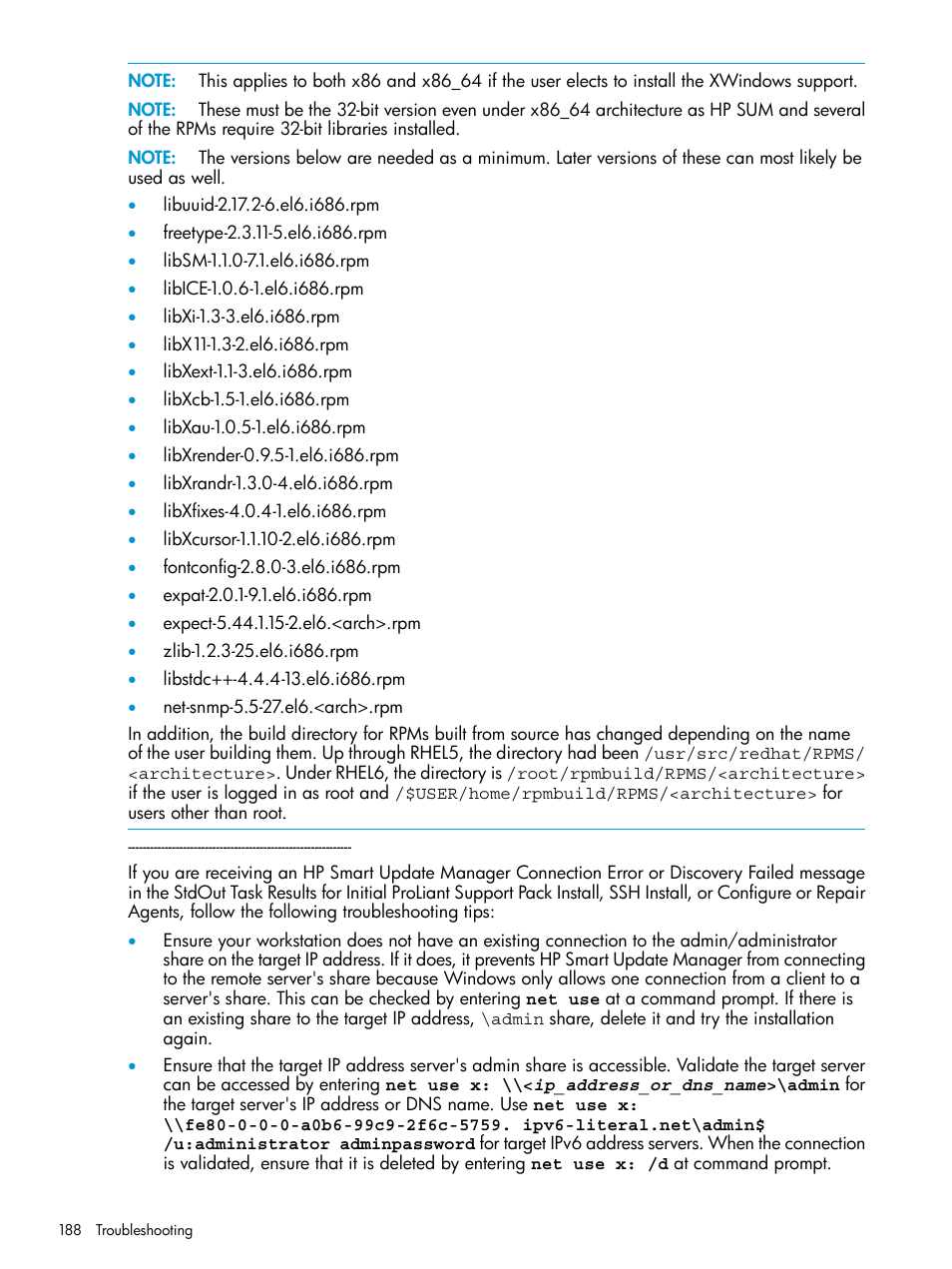 HP Systems Insight Manager User Manual | Page 188 / 256