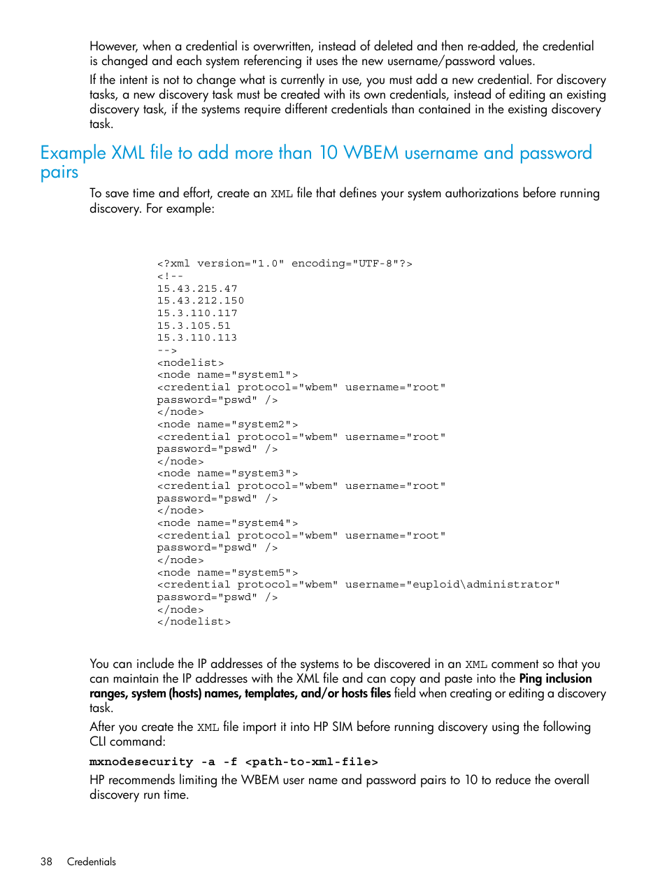 HP Systems Insight Manager User Manual | Page 38 / 256