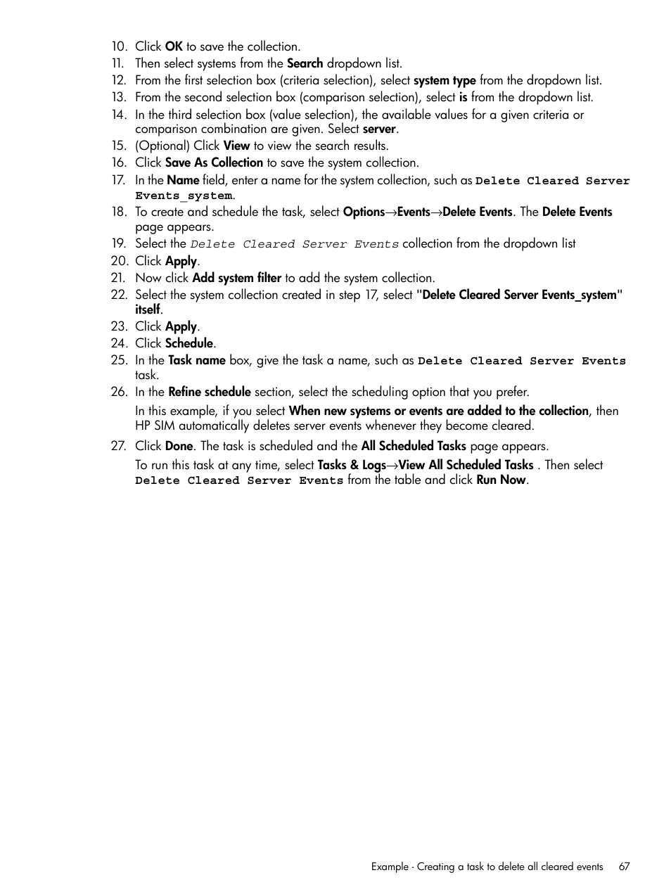 HP Systems Insight Manager User Manual | Page 67 / 256