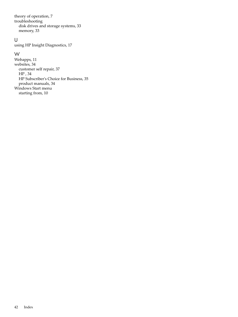 HP Insight Diagnostics Software User Manual | Page 42 / 42