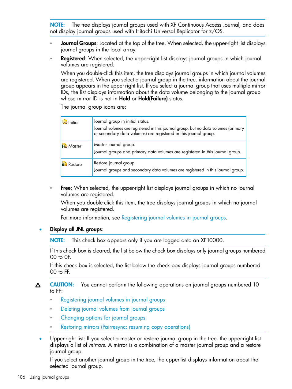 HP XP Continuous Access Software User Manual | Page 106 / 215