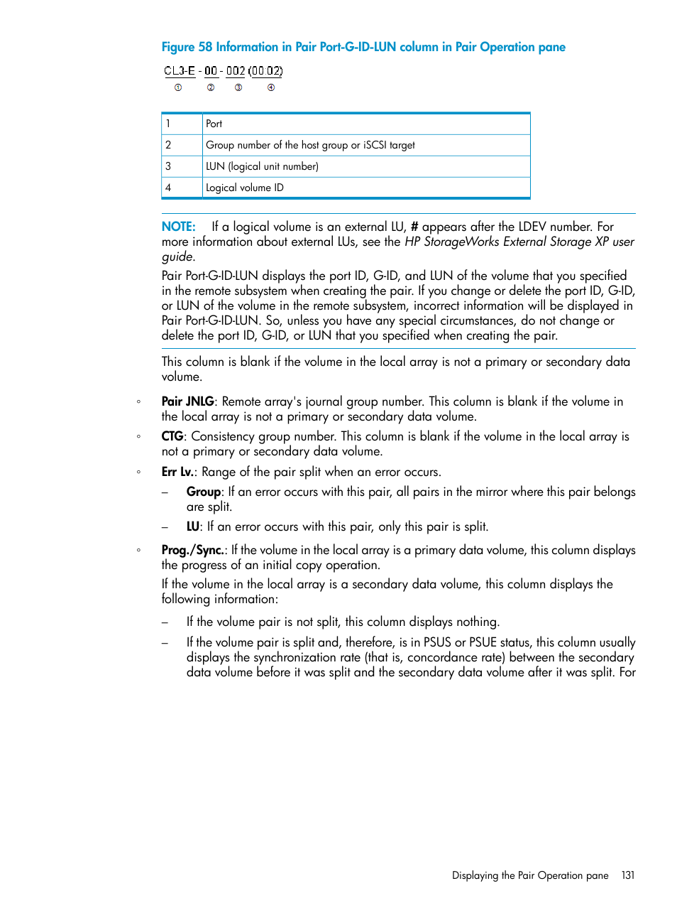 HP XP Continuous Access Software User Manual | Page 131 / 215