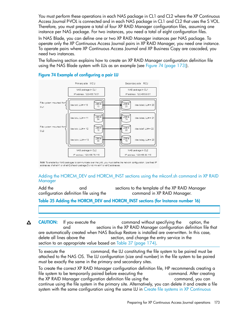 HP XP Continuous Access Software User Manual | Page 173 / 215