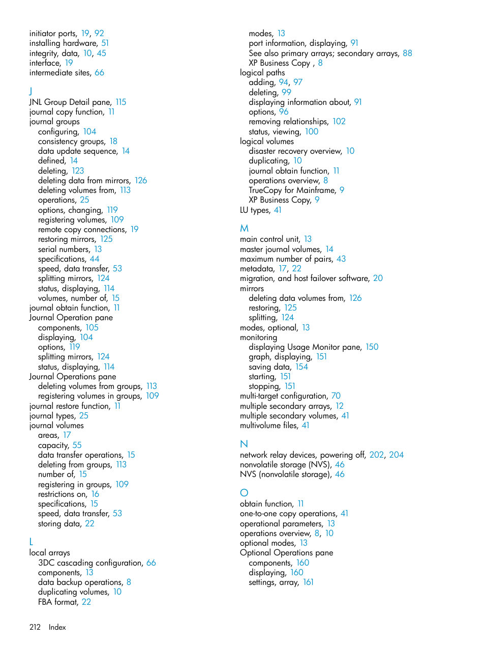 HP XP Continuous Access Software User Manual | Page 212 / 215