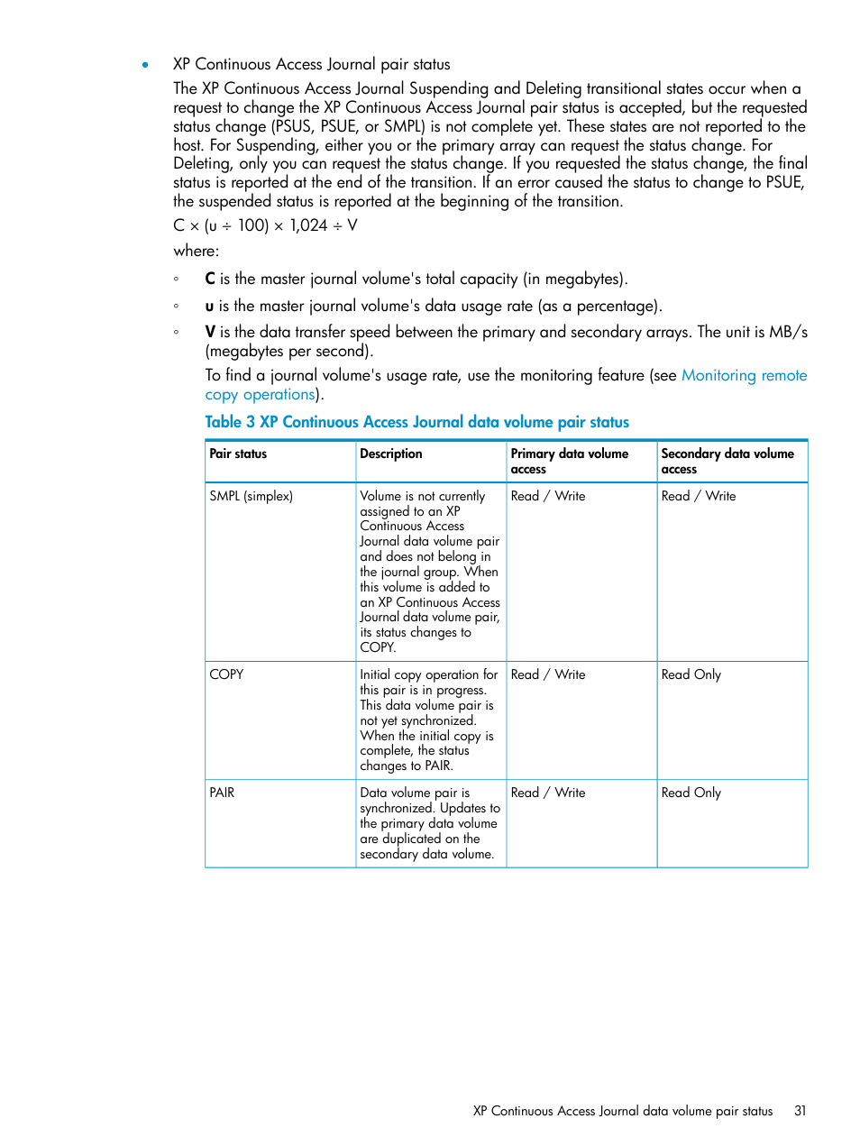 HP XP Continuous Access Software User Manual | Page 31 / 215