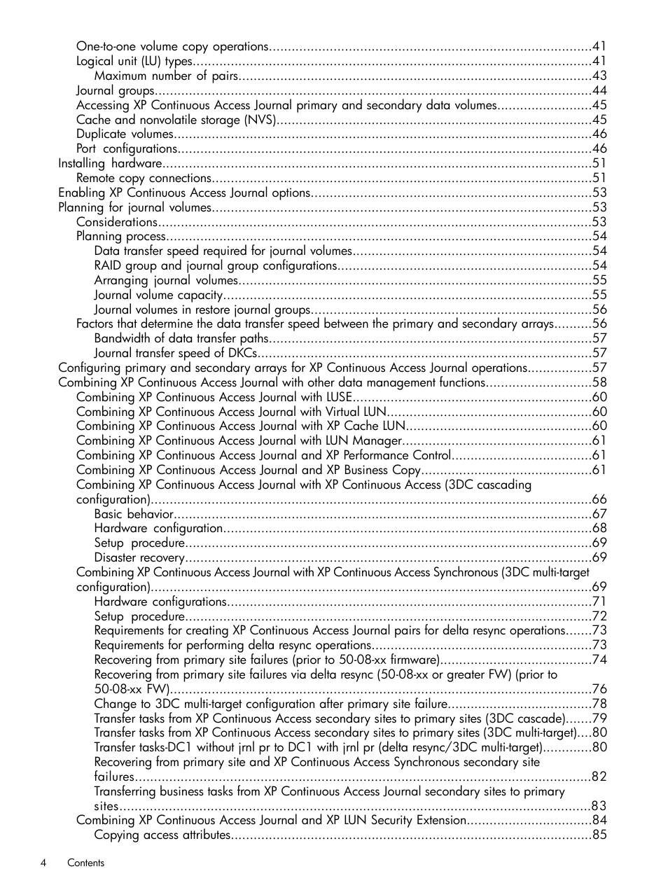 HP XP Continuous Access Software User Manual | Page 4 / 215