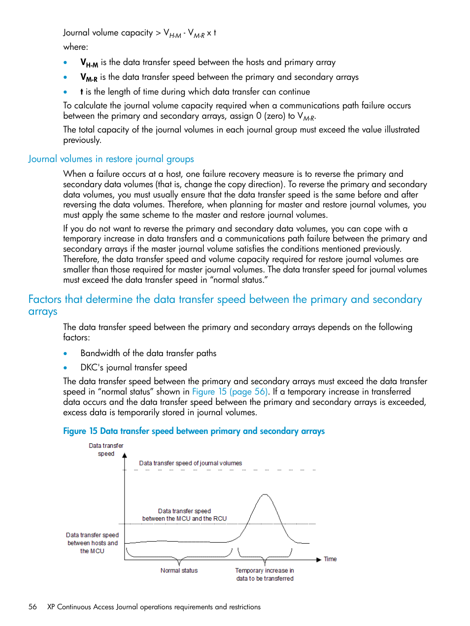 Journal volumes in restore journal groups | HP XP Continuous Access Software User Manual | Page 56 / 215