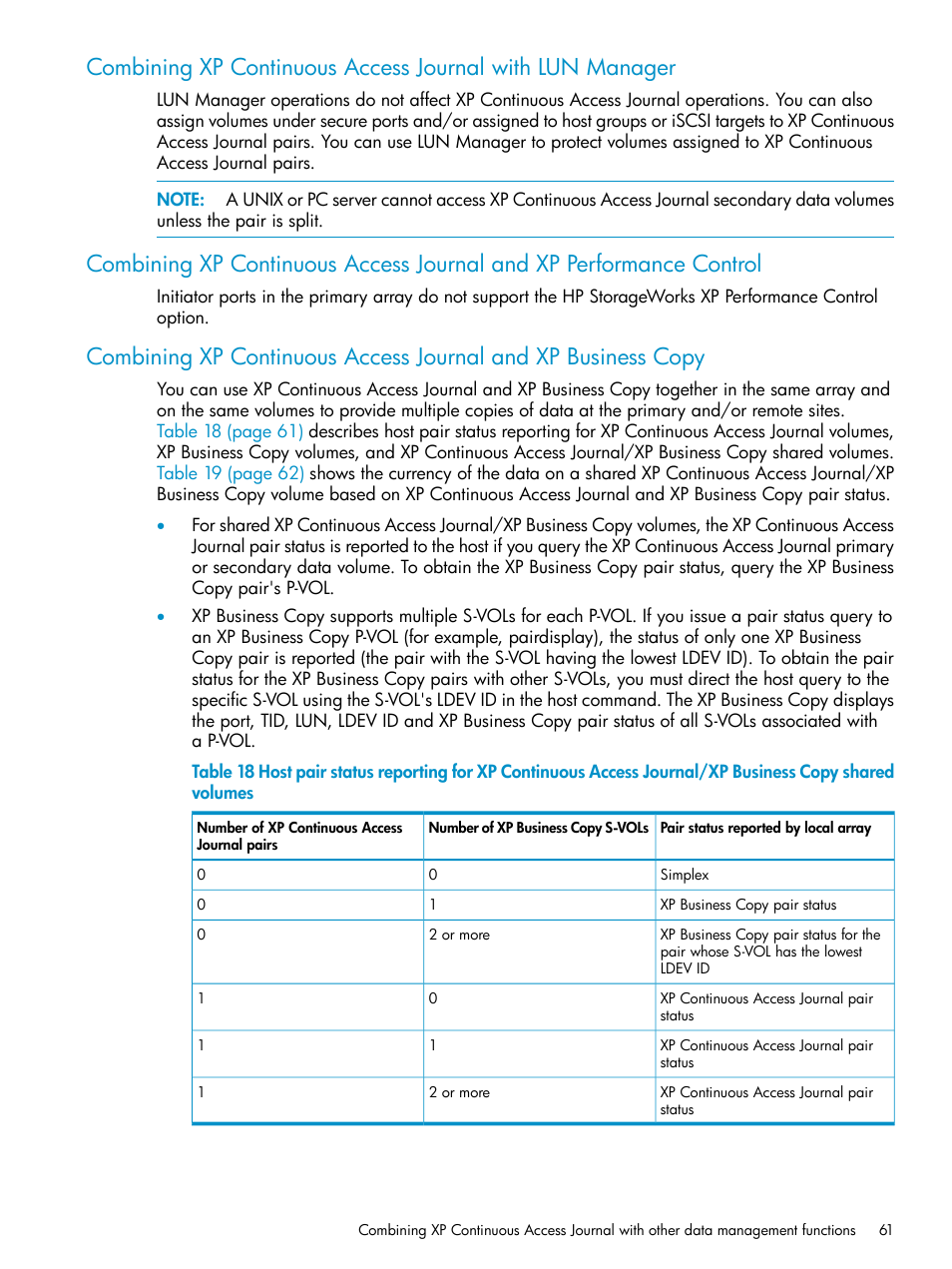 HP XP Continuous Access Software User Manual | Page 61 / 215