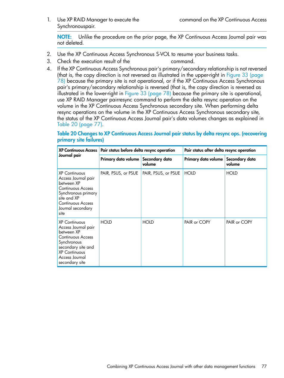 HP XP Continuous Access Software User Manual | Page 77 / 215