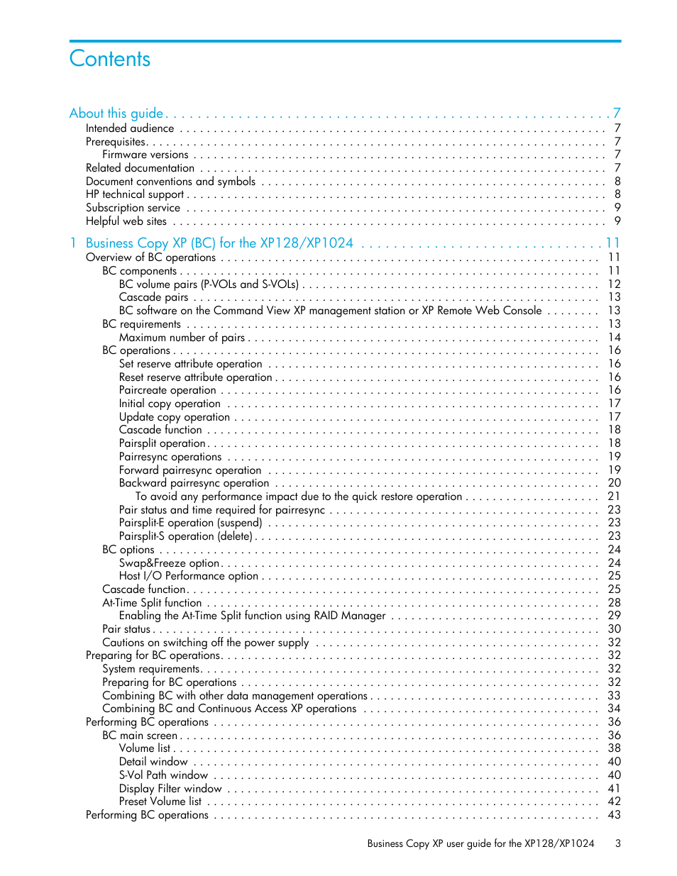 HP XP Business Copy Software User Manual | Page 3 / 70