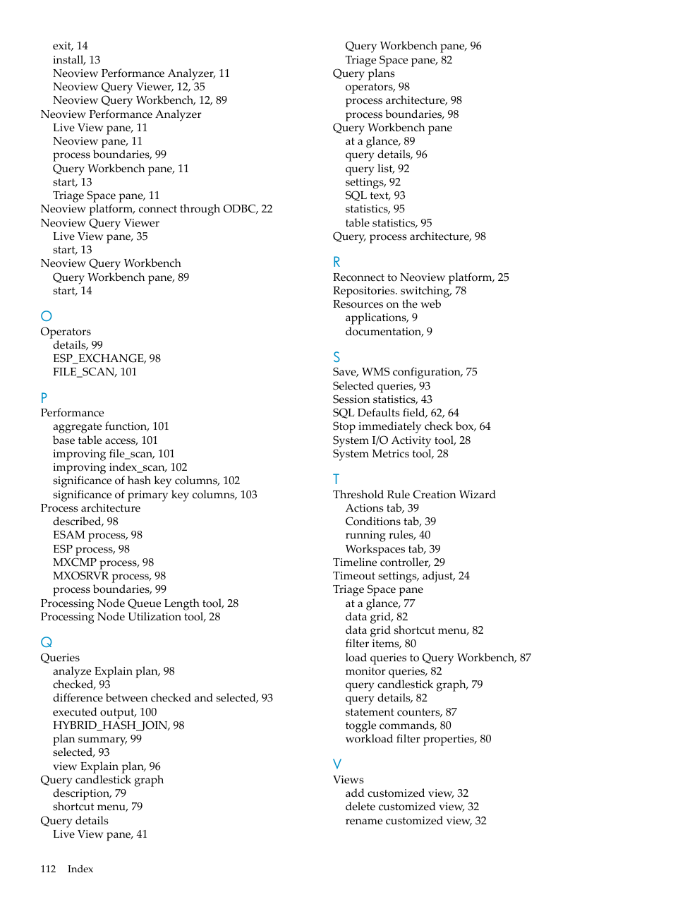 HP Neoview Release 2.5 Software User Manual | Page 112 / 114