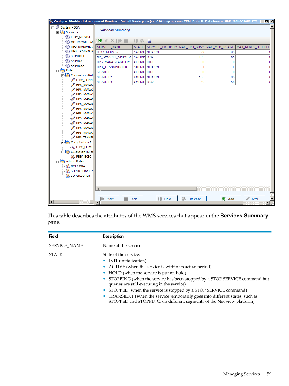 HP Neoview Release 2.5 Software User Manual | Page 59 / 114