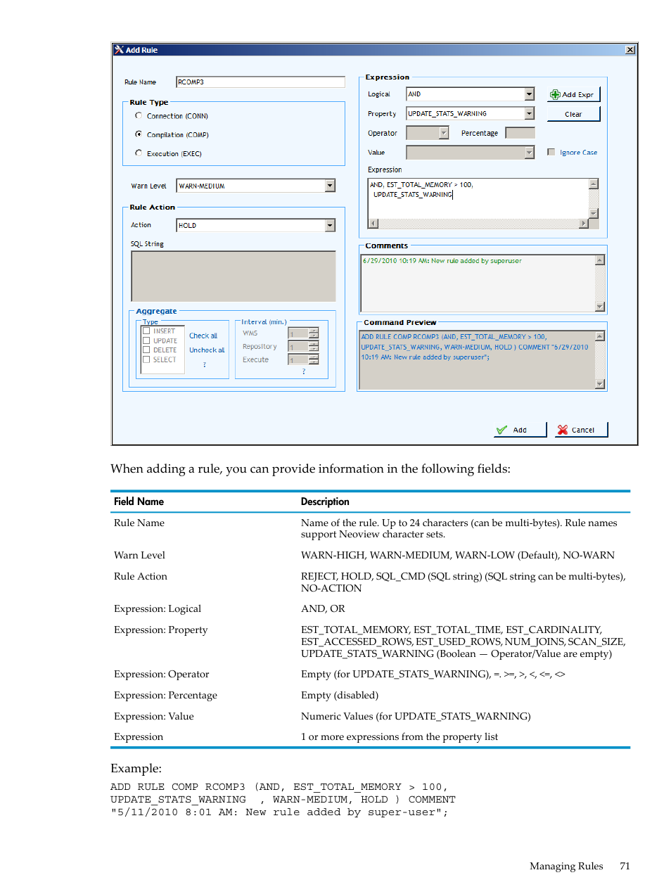 HP Neoview Release 2.5 Software User Manual | Page 71 / 114