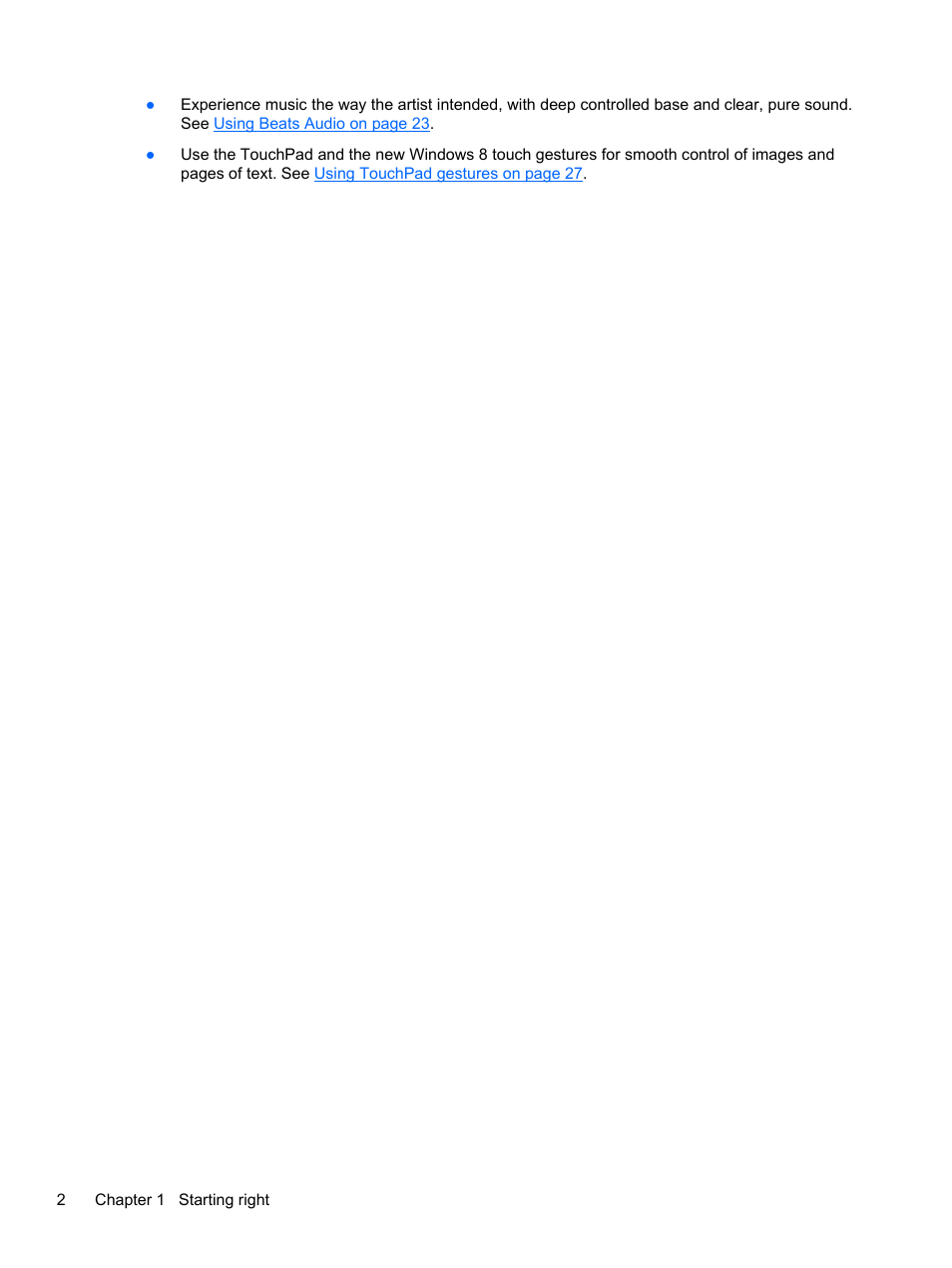 HP ENVY TouchSmart 14-k120us Ultrabook User Manual | Page 12 / 82