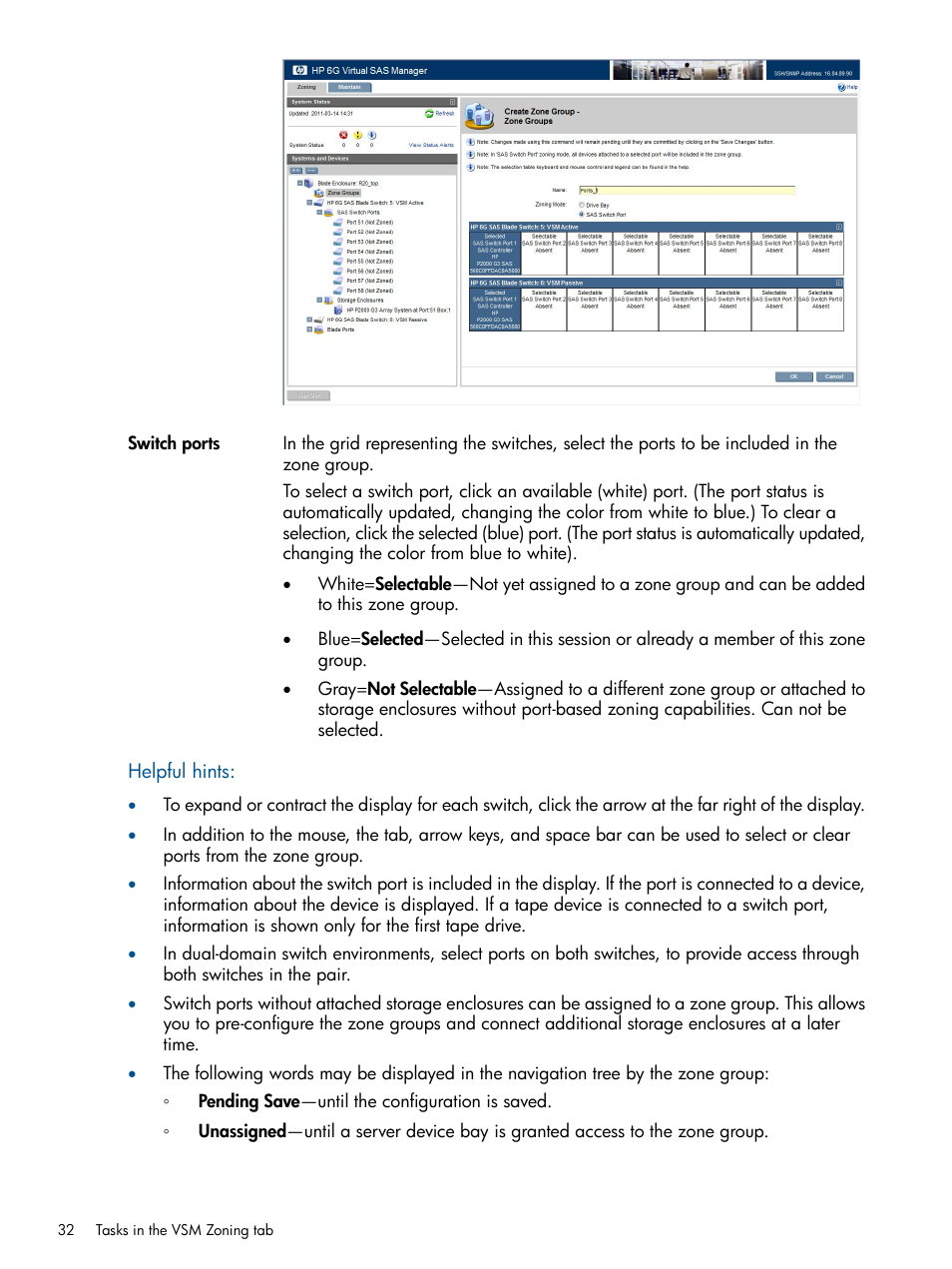 HP 6Gb SAS Switch for HP BladeSystem c-Class User Manual | Page 32 / 85