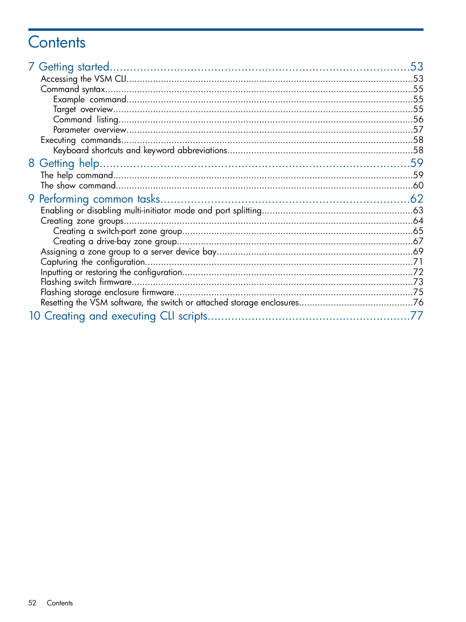 HP 6Gb SAS Switch for HP BladeSystem c-Class User Manual | Page 52 / 85