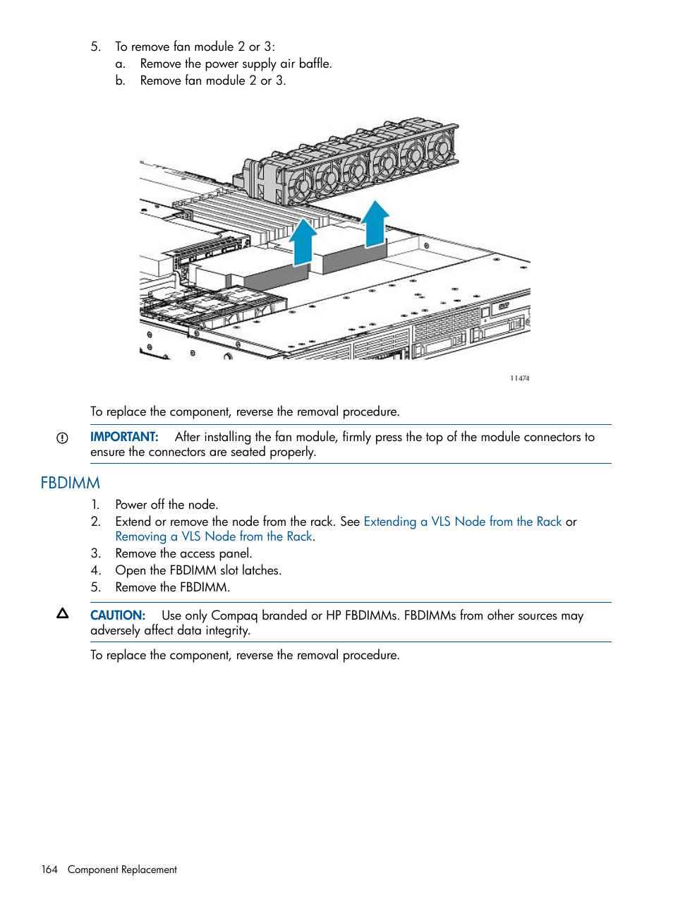 Fbdimm | HP 12000 Virtual Library System EVA Gateway User Manual | Page 164 / 210