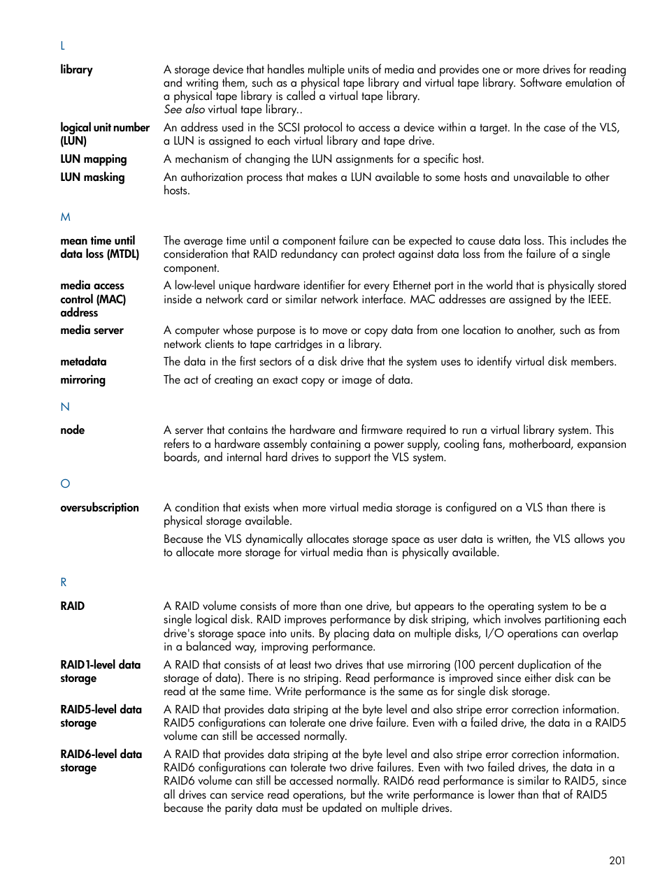 HP 12000 Virtual Library System EVA Gateway User Manual | Page 201 / 210