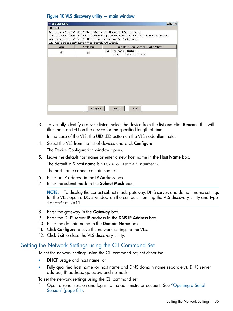 Setting | HP 12000 Virtual Library System EVA Gateway User Manual | Page 85 / 210