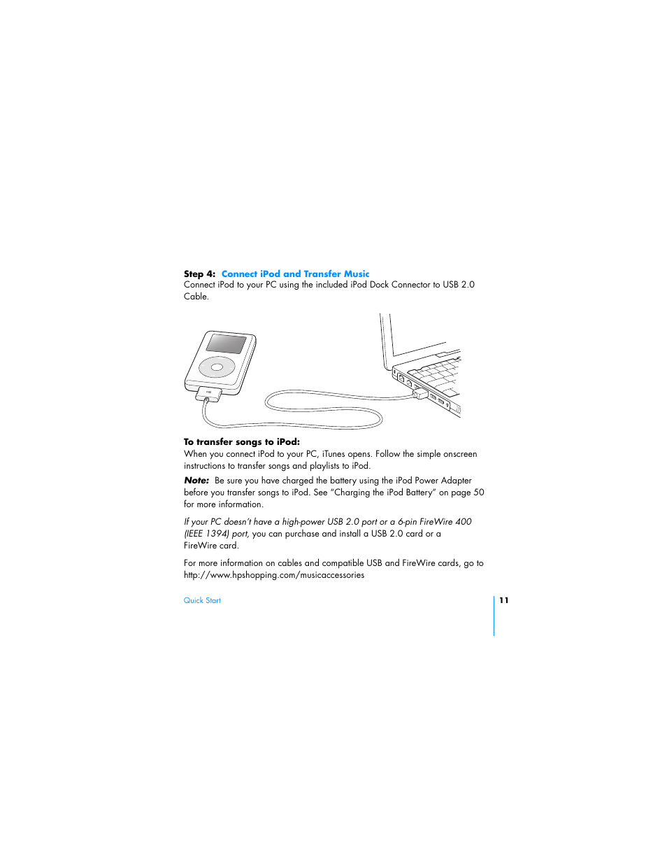 HP Apple iPod from HP MP7001 30GB Color Music Player User Manual | Page 11 / 84