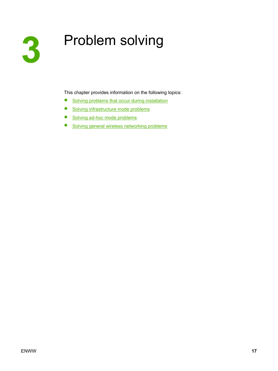 Problem solving, 3 problem solving | HP LaserJet 1022nw Printer User Manual | Page 23 / 58