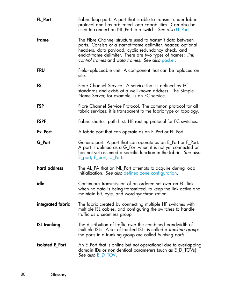 Trunking | HP Brocade 4Gb SAN Switch for HP BladeSystem c-Class User Manual | Page 80 / 88