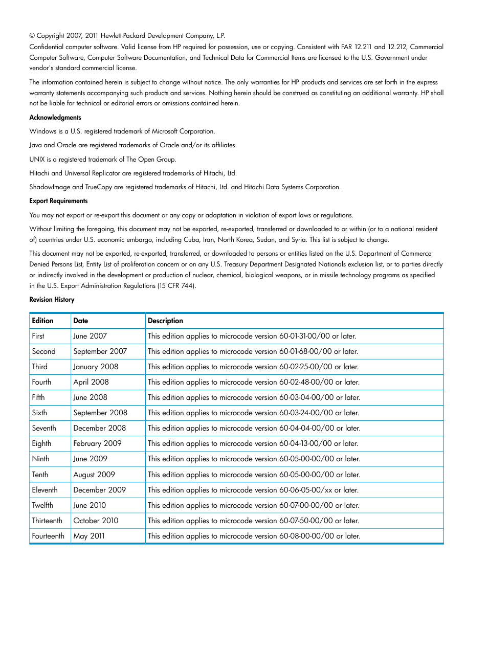 HP StorageWorks XP Remote Web Console Software User Manual | Page 2 / 263