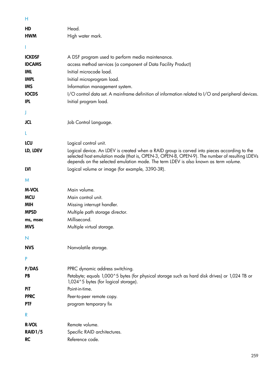 HP StorageWorks XP Remote Web Console Software User Manual | Page 259 / 263