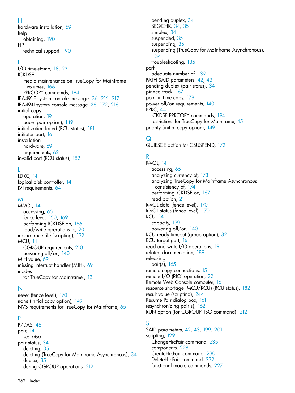 HP StorageWorks XP Remote Web Console Software User Manual | Page 262 / 263