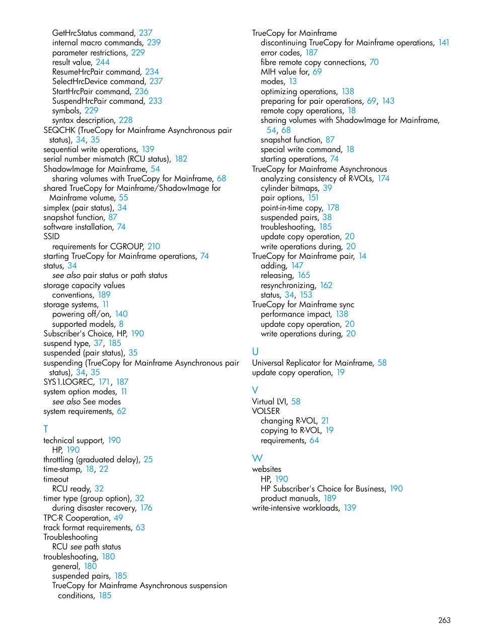 HP StorageWorks XP Remote Web Console Software User Manual | Page 263 / 263