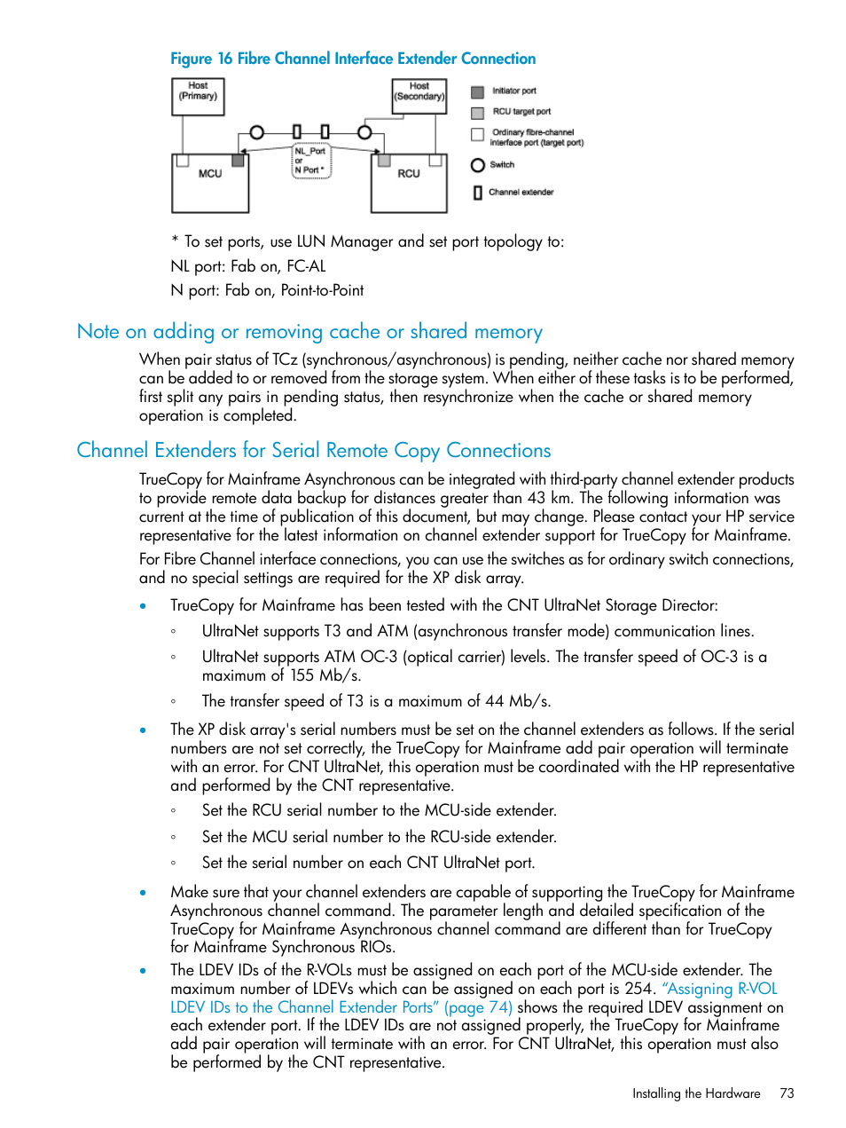 Note on adding or removing cache or shared memory | HP StorageWorks XP Remote Web Console Software User Manual | Page 73 / 263