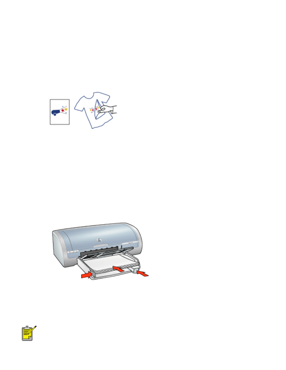 Iron-on transfers, Guidelines, Preparing to print | Printing | HP Deskjet 5145 Color Inkjet Printer User Manual | Page 125 / 173