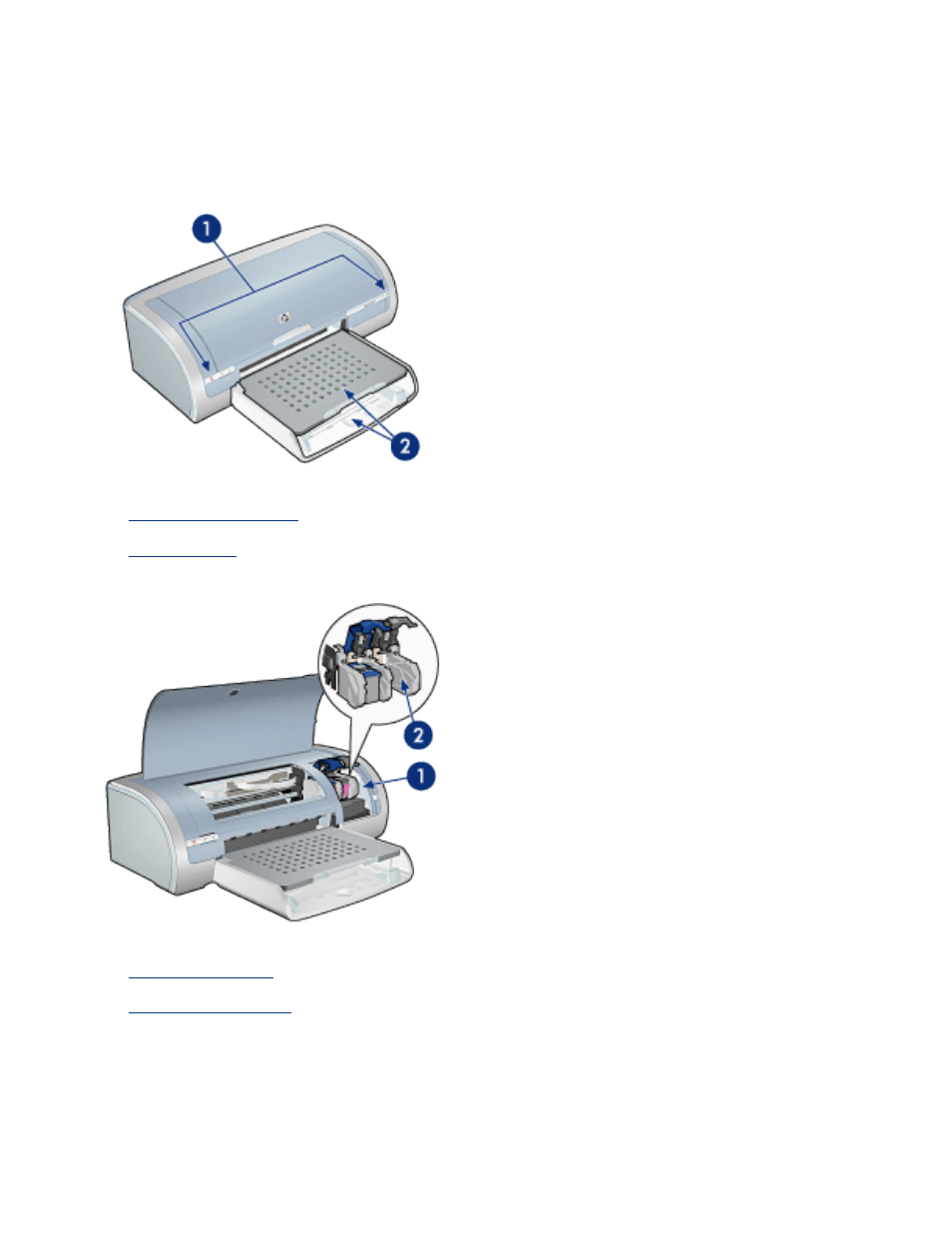 Printer features, Accessory, click, Here | HP Deskjet 5145 Color Inkjet Printer User Manual | Page 62 / 173