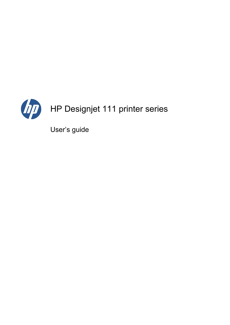 HP Designjet 111 Printer series User Manual | 53 pages