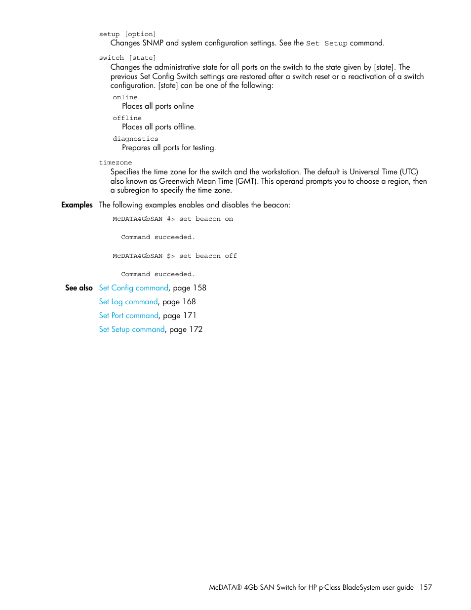 HP M-series HA-Fabric Manager Software User Manual | Page 157 / 226