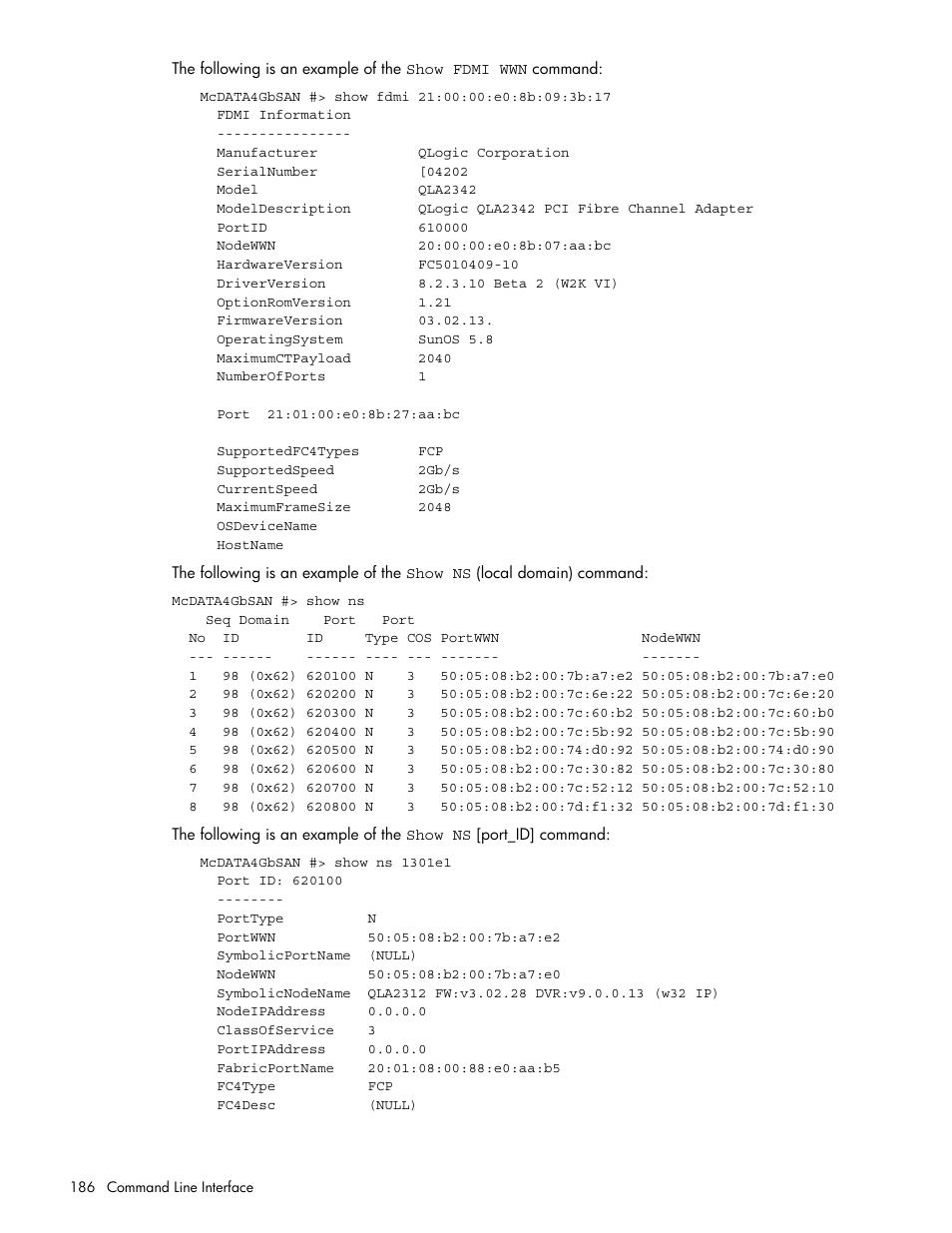 HP M-series HA-Fabric Manager Software User Manual | Page 186 / 226