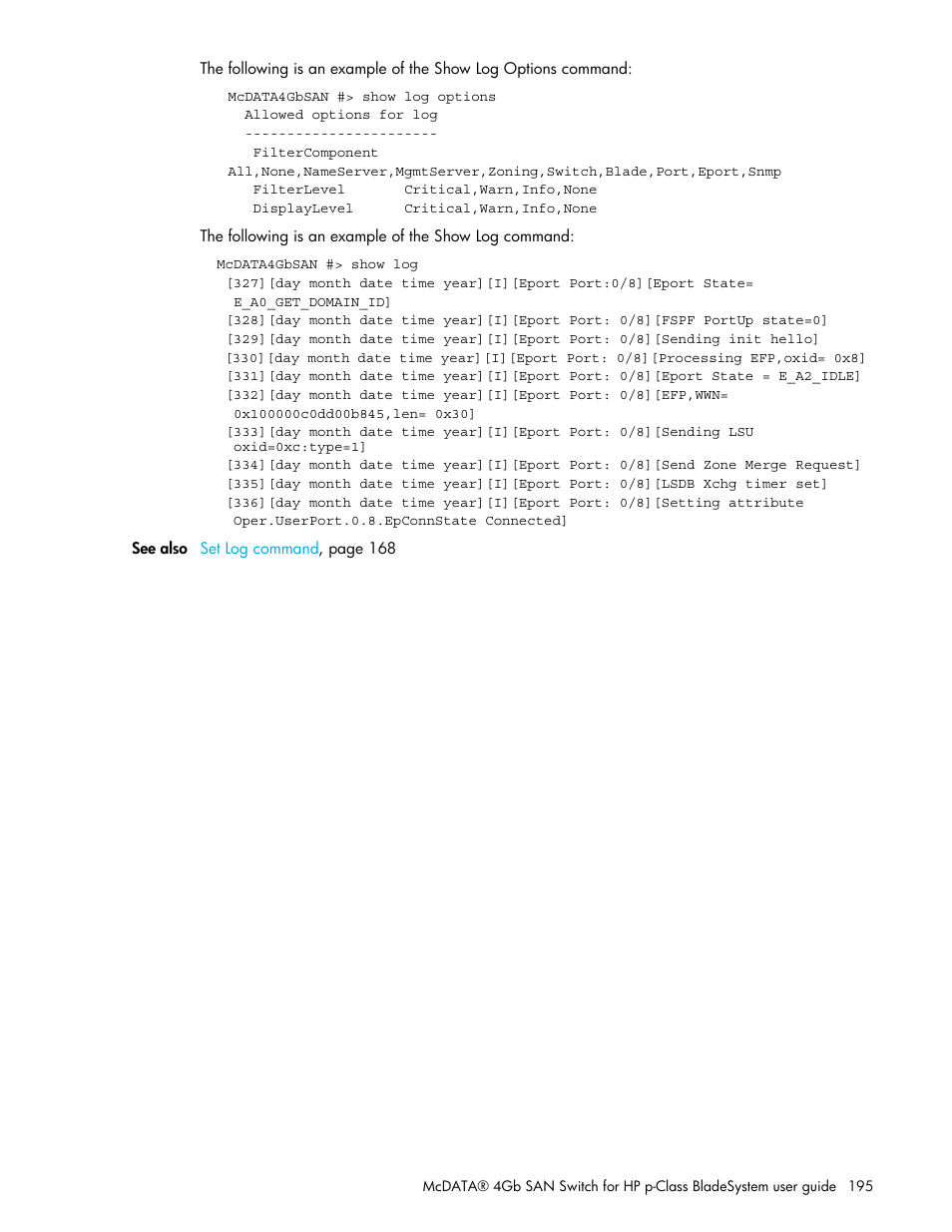 HP M-series HA-Fabric Manager Software User Manual | Page 195 / 226