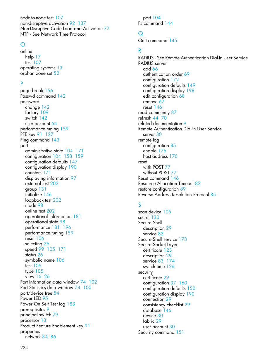 HP M-series HA-Fabric Manager Software User Manual | Page 224 / 226