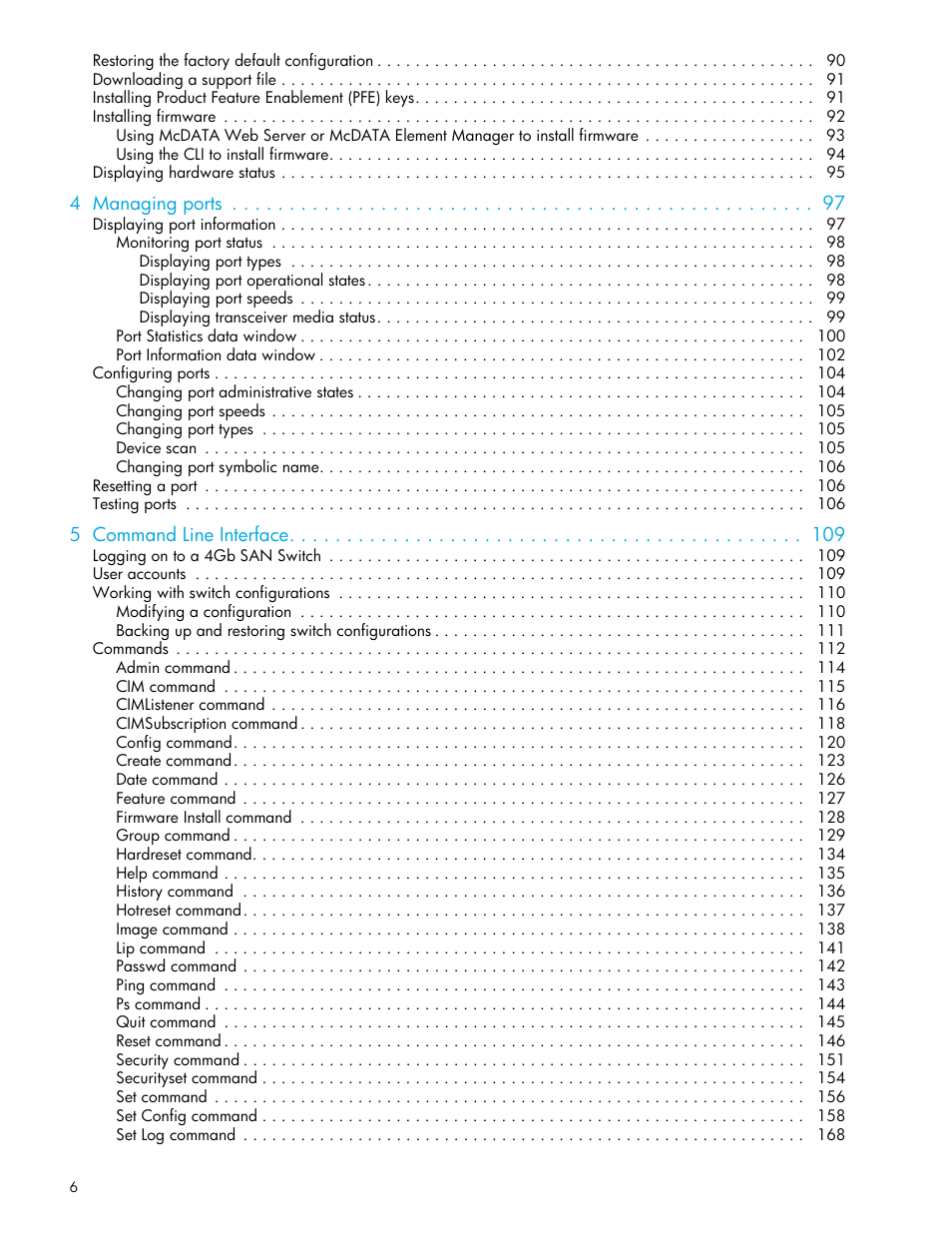 HP M-series HA-Fabric Manager Software User Manual | Page 6 / 226