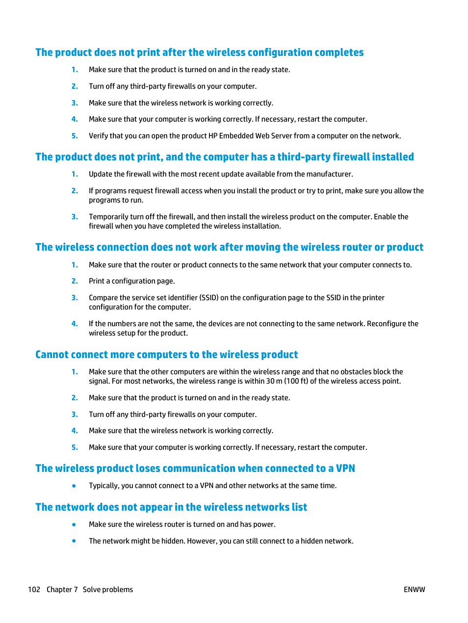 HP LaserJet Pro M435 Multifunction Printer series User Manual | Page 110 / 120