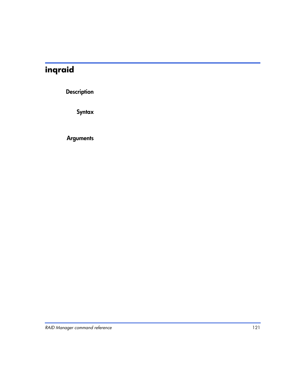 Inqraid, Inqraid 121 | HP XP RAID Manager Software User Manual | Page 121 / 416