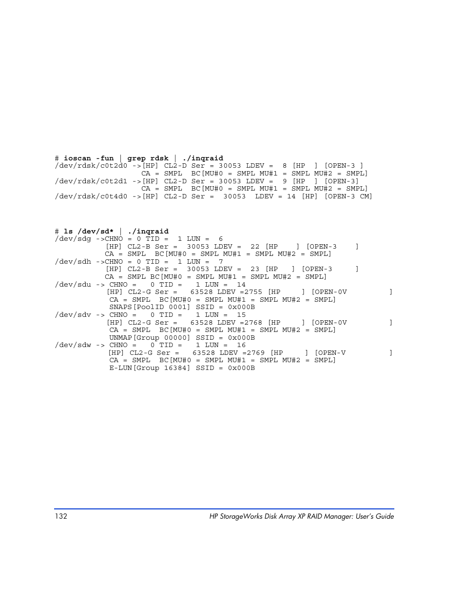 HP XP RAID Manager Software User Manual | Page 132 / 416